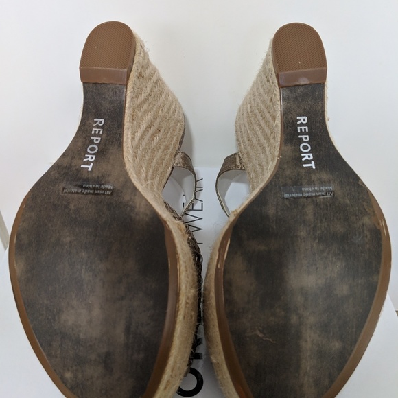 Report Metallic Pewter Wedgge Sandal - Picture 3 of 8